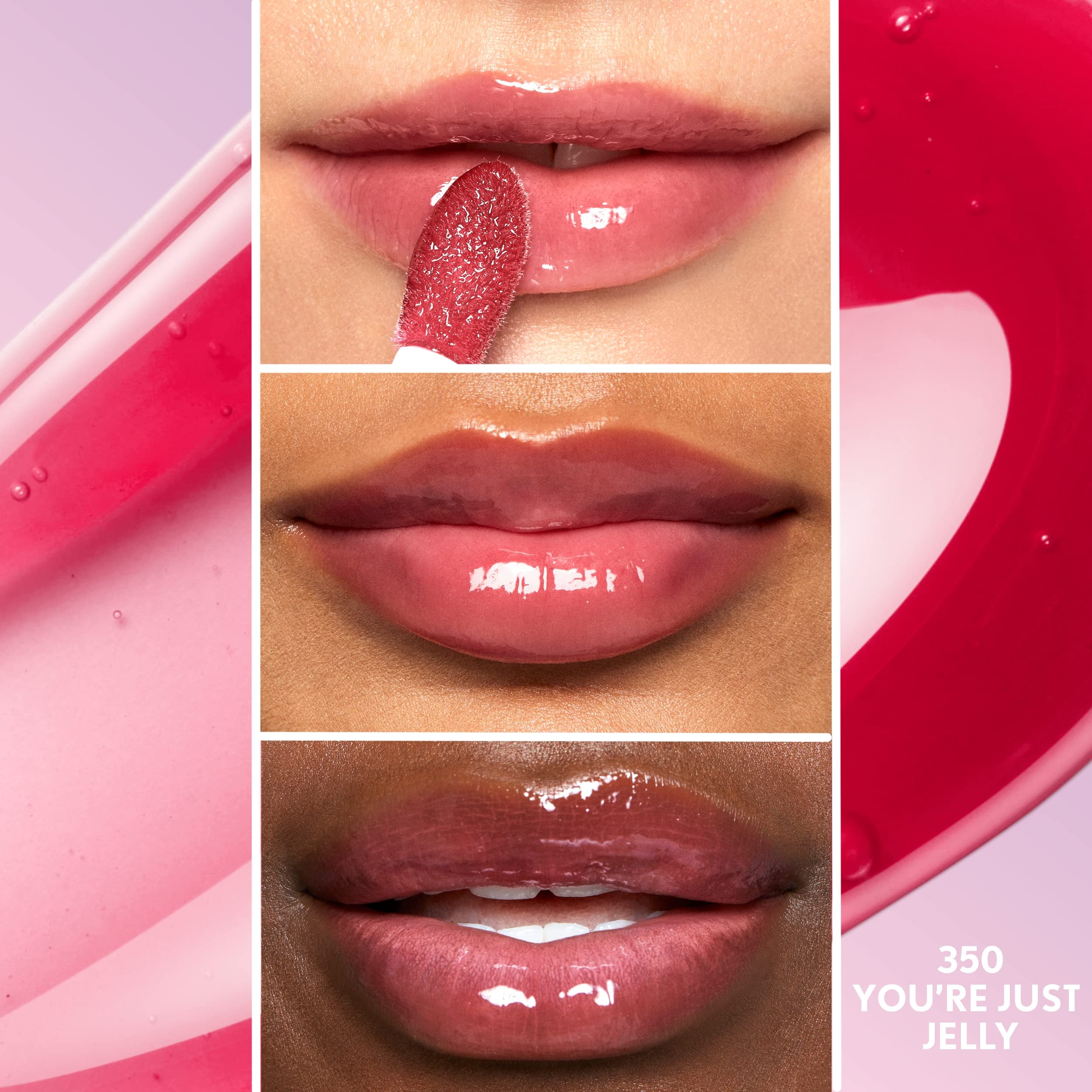 COVERGIRL 350 You're Just Jelly swiped on lips for sheer tint and shine