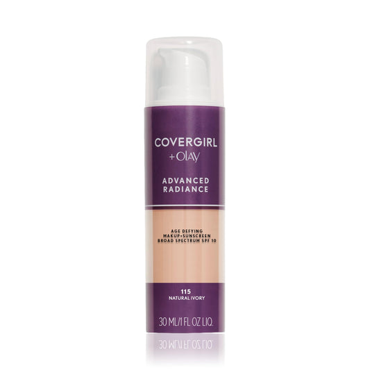 COVERGIRL front packaging showing shade Natural Ivory and 1 oz size for easy selection