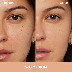 COVERGIRL applying skin tint with sponge for seamless blend