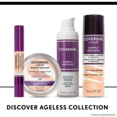COVERGIRL application with sponge demonstrating buildable coverage and seamless look