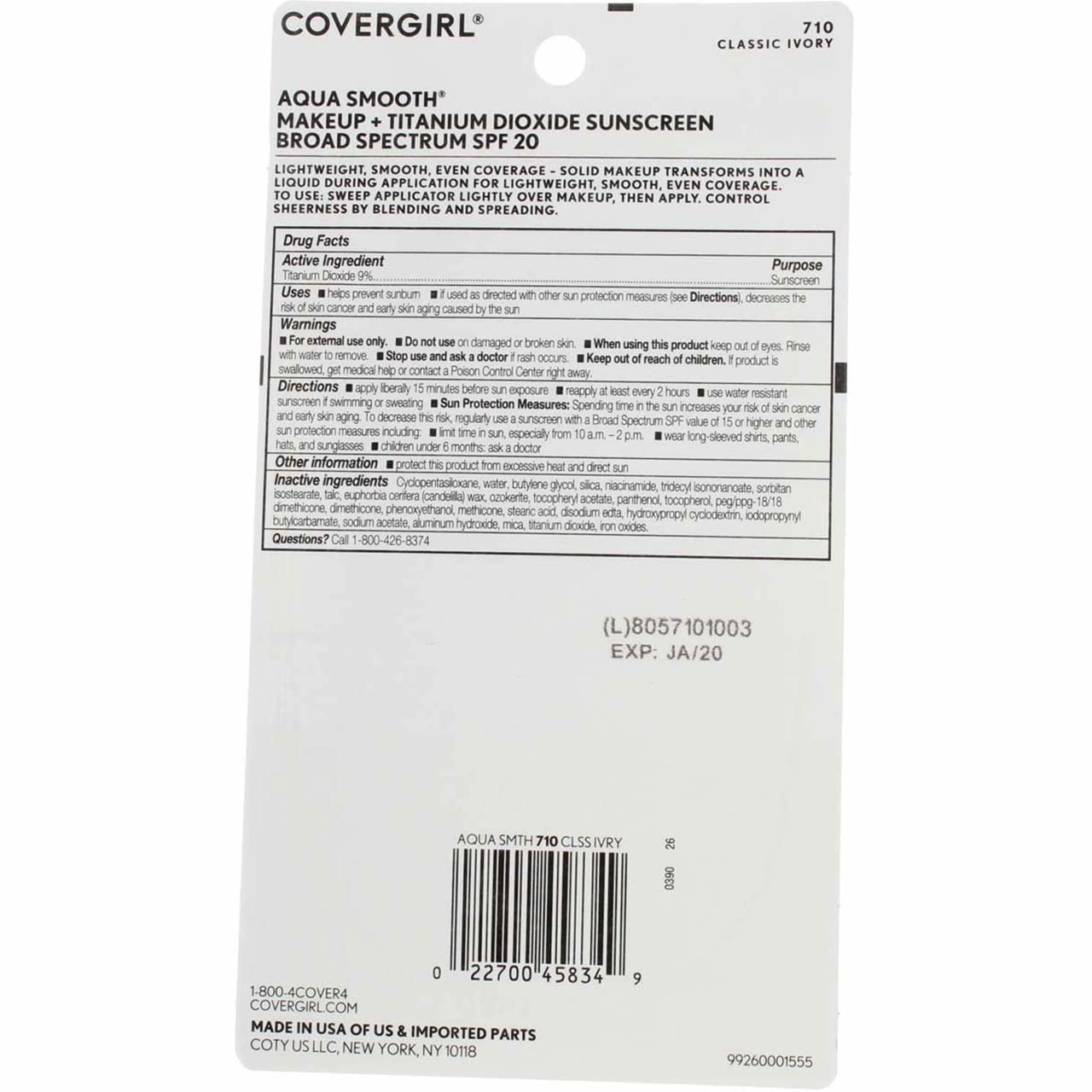 COVERGIRL close-up of creamy compact texture demonstrating smooth blendability