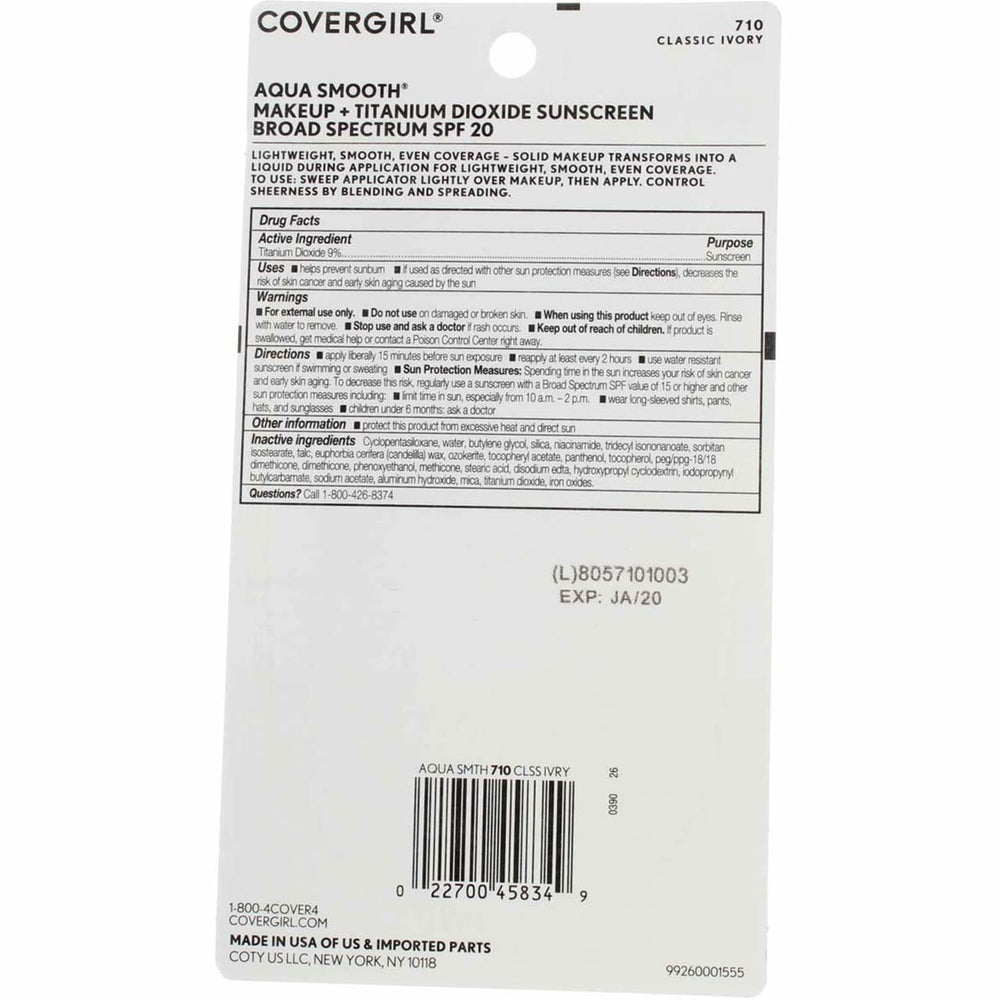 COVERGIRL close-up of creamy compact texture demonstrating smooth blendability