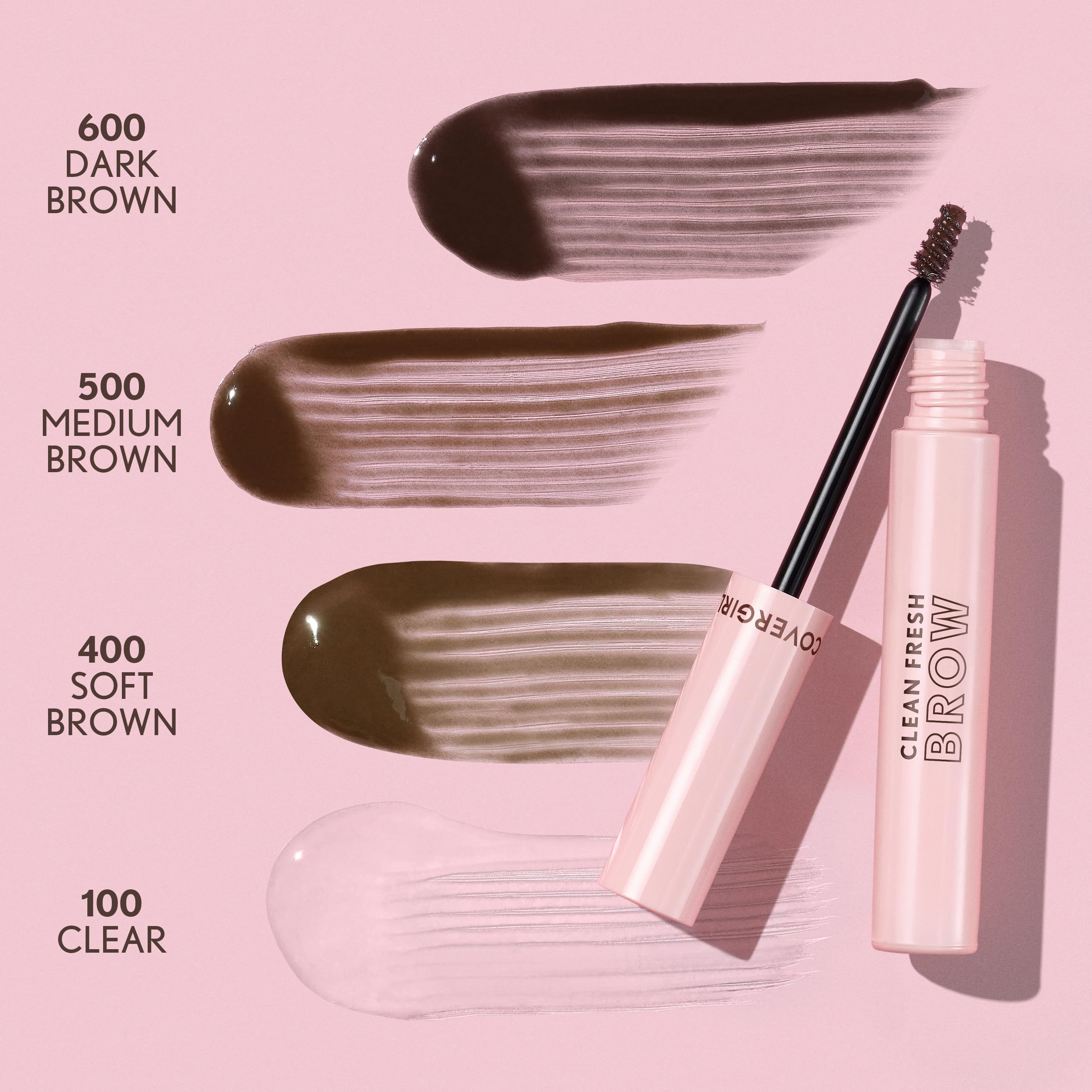 COVERGIRL before and after comparison demonstrating fuller-looking brows