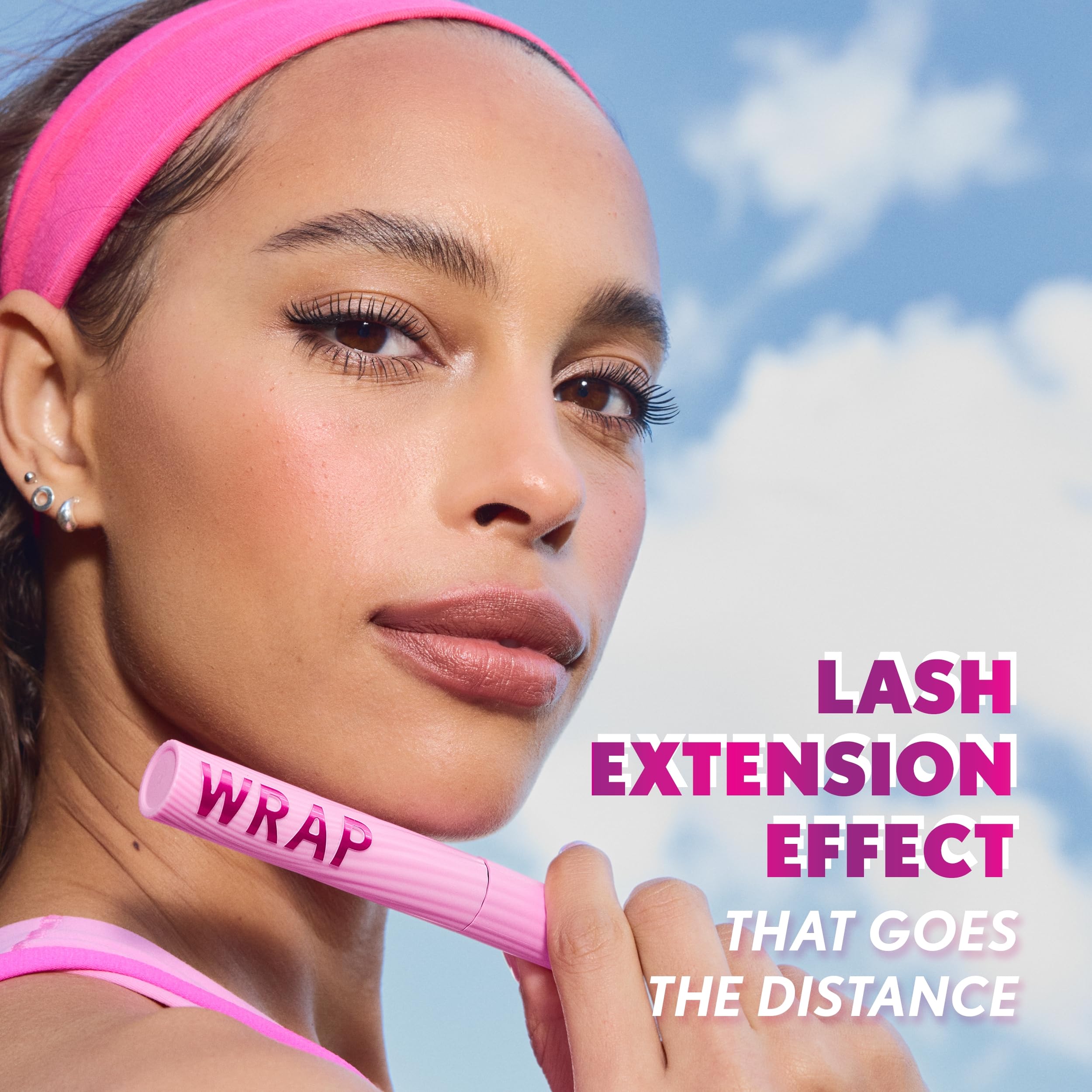 COVERGIRL before and after lashes demonstrating visible length