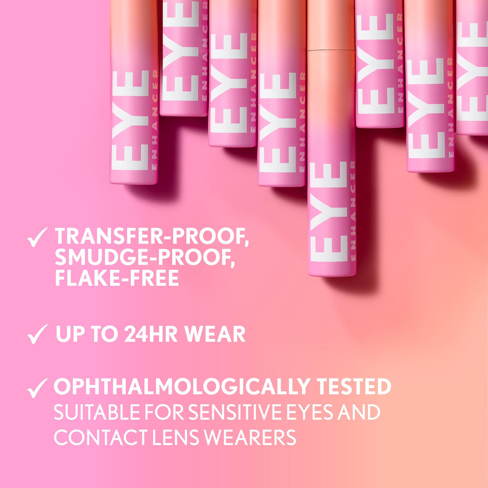 COVERGIRL before and after single eye comparison showing visible curl and fan
