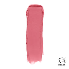 COVERGIRL Beso Rosa texture swipe showing creamy matte finish benefit