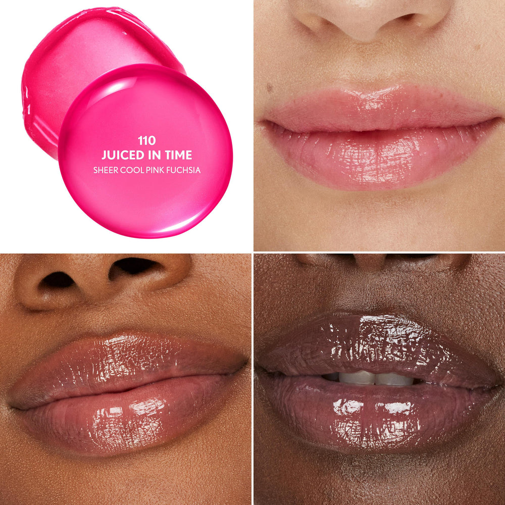 COVERGIRL close-up of balmy stick texture showing stick-to-oil melt and smooth application