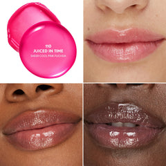 COVERGIRL close-up of balmy stick texture showing stick-to-oil melt and smooth application