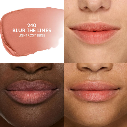 COVERGIRL lipstick applied on lips demonstrating blurred finish