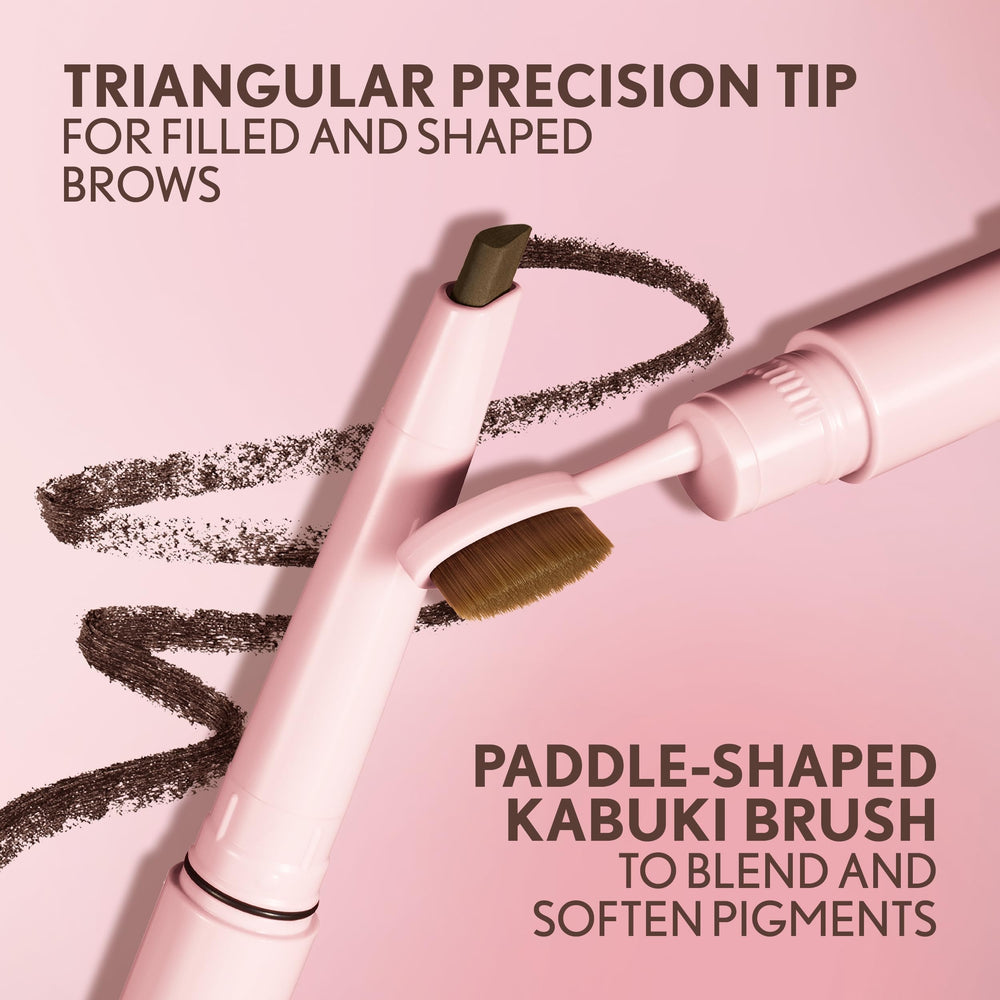 COVERGIRL before and after brows showing defined natural-looking fullness benefit