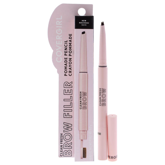 COVERGIRL product front view showing shade 700 Black Brown and compact design for easy travel