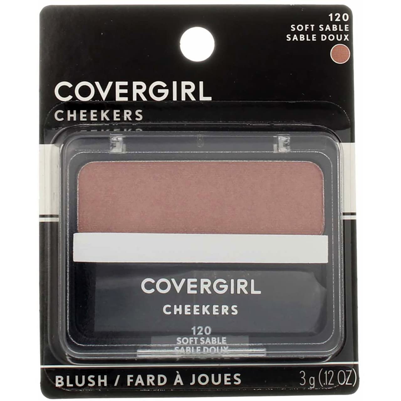 COVERGIRL compact front showing product packaging and portable design