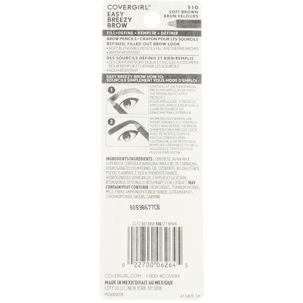 COVERGIRL CG PRO BROW close-up of brow application demonstrating natural fill