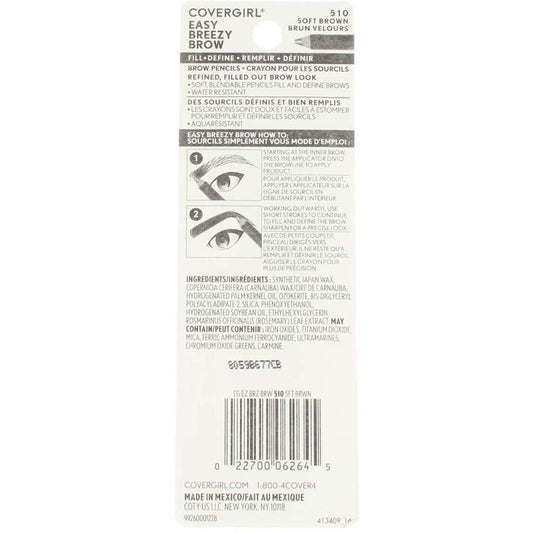 COVERGIRL CG PRO BROW close-up of brow application demonstrating natural fill