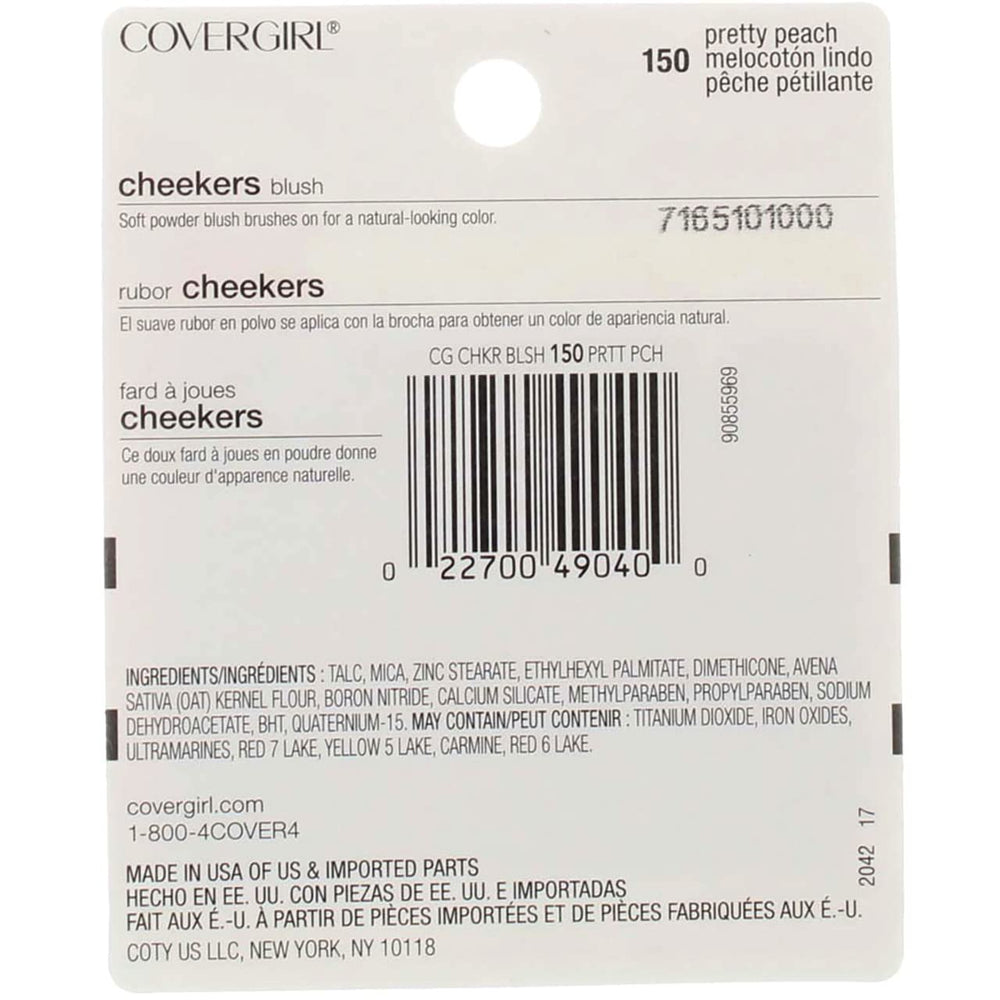 COVERGIRL Cheekers blush texture close-up highlighting finely milled powder and easy blendability