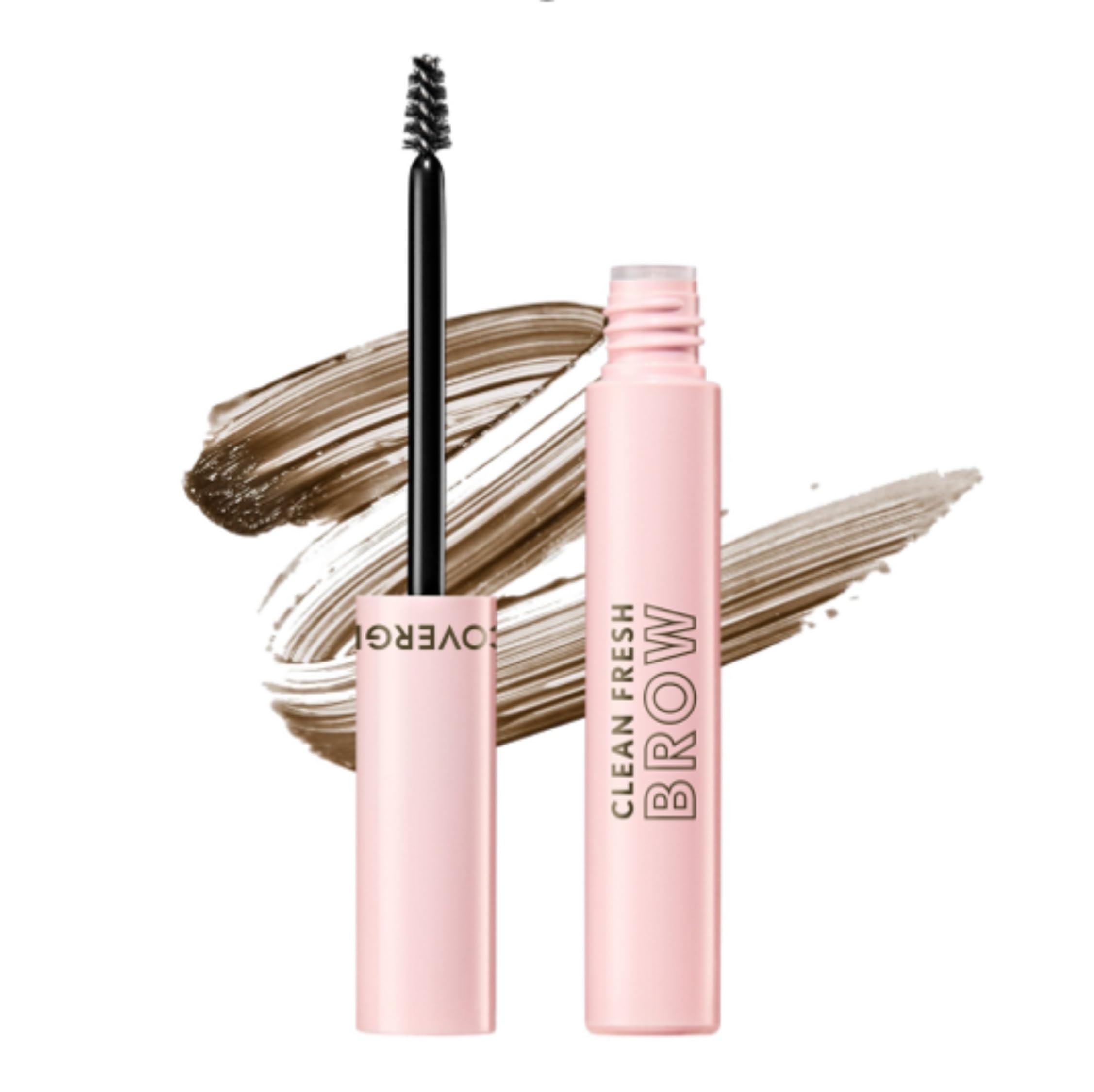 COVERGIRL Clean Fresh Brow front view showing medium brown tube and shade for easy selection