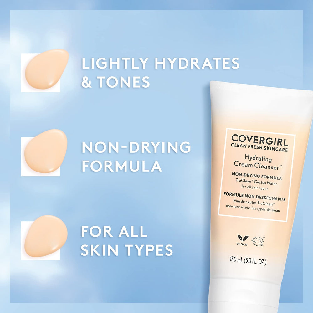 COVERGIRL rinse demonstration of foam washing away makeup, shows gentle removal