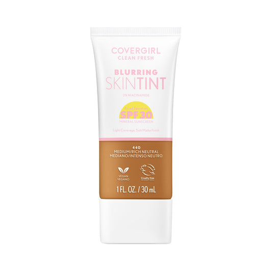 COVERGIRL front bottle showing product and shade for quick identification and trust