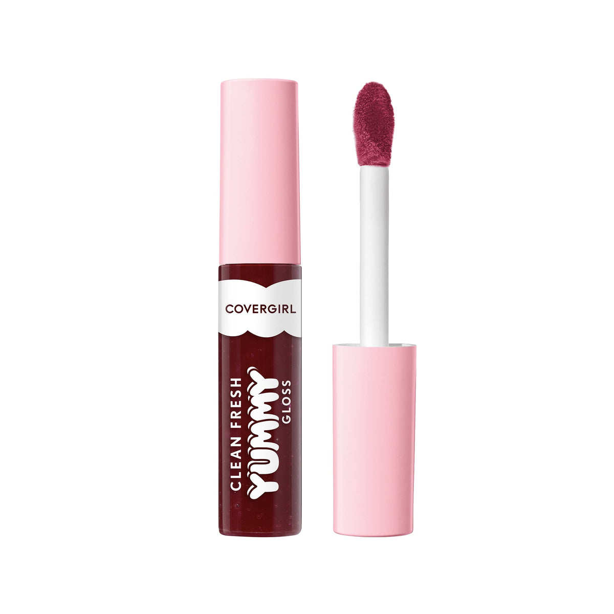 COVERGIRL front packaging showing shade 300 Acai You Later and glossy finish benefit