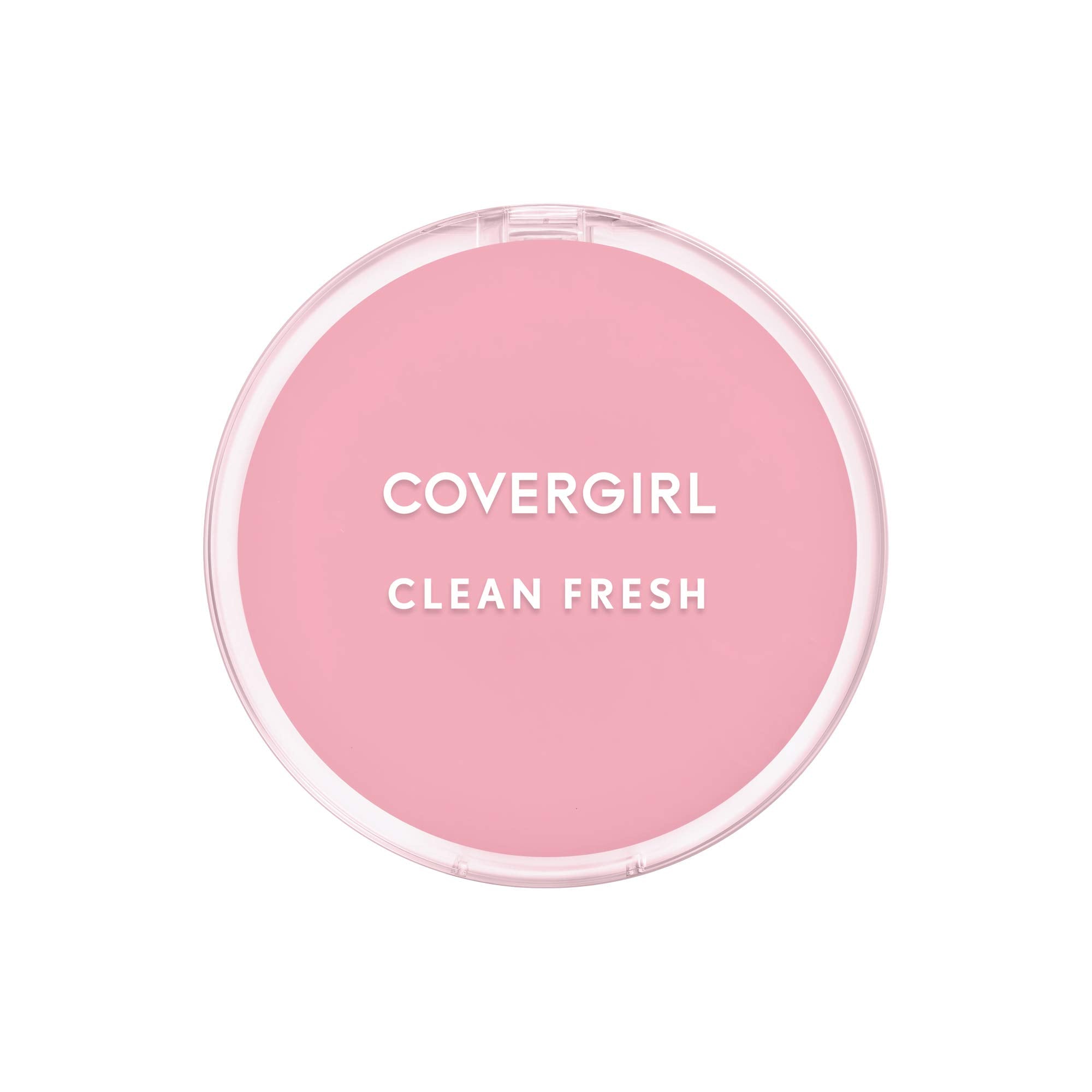 COVERGIRL powder compact front view showing sleek packaging and travel-ready design