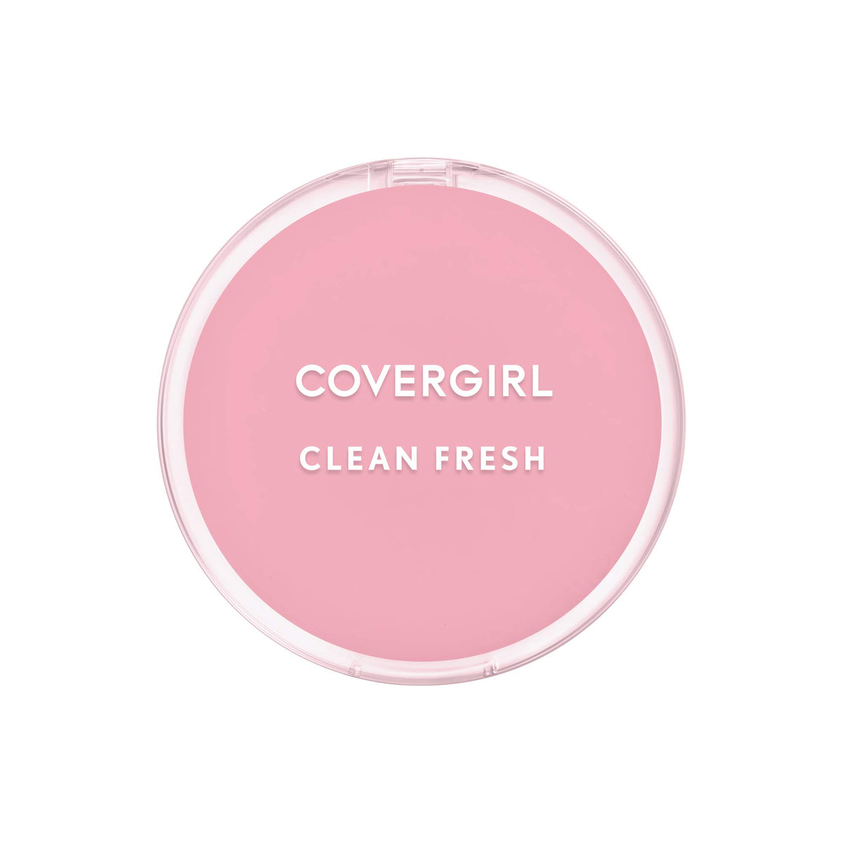 COVERGIRL powder compact front view showing sleek packaging and travel-ready design