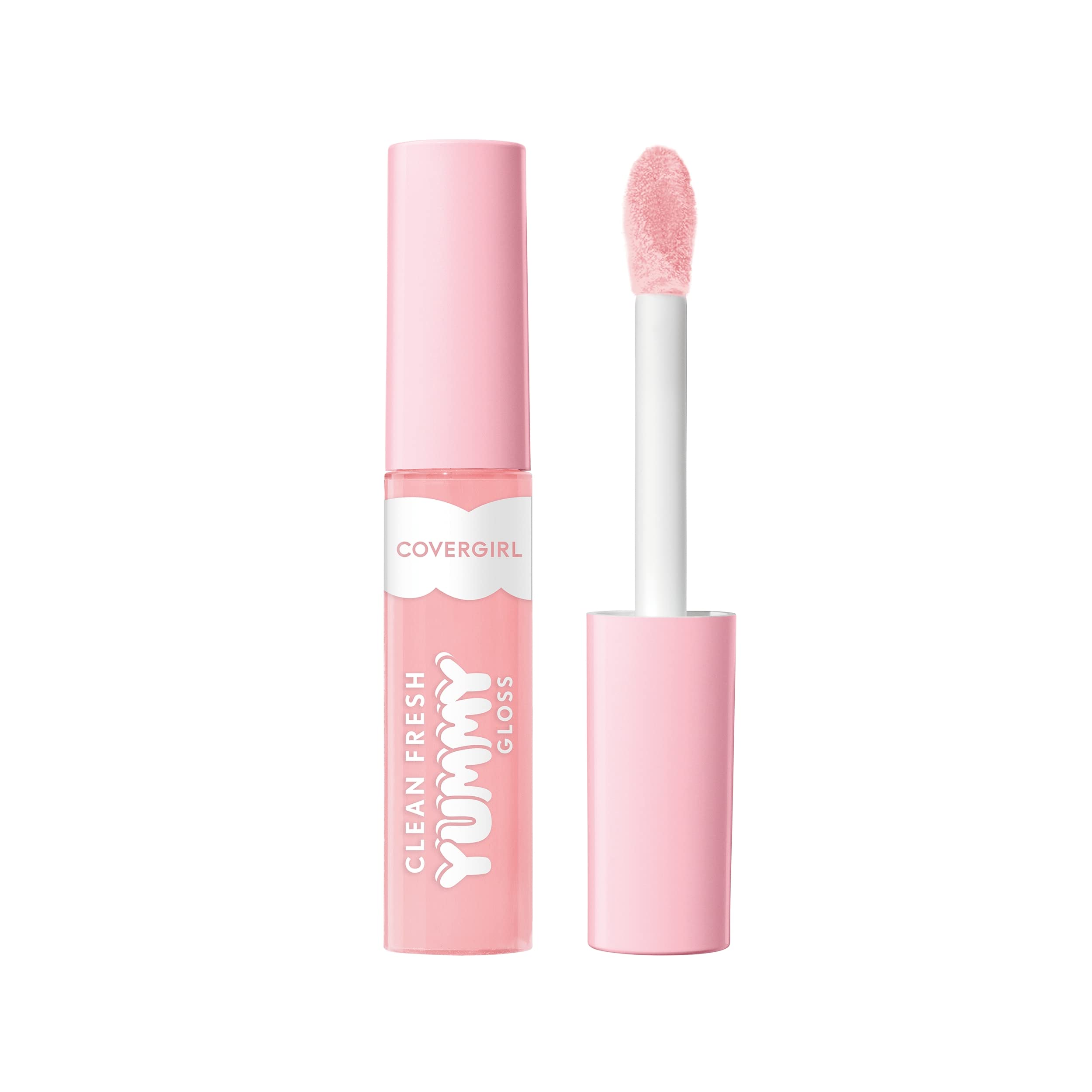 COVERGIRL gloss front view showing tube and shade, offers glossy finish