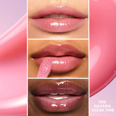 COVERGIRL gloss texture swirl highlighting hydrating formula and lightweight feel