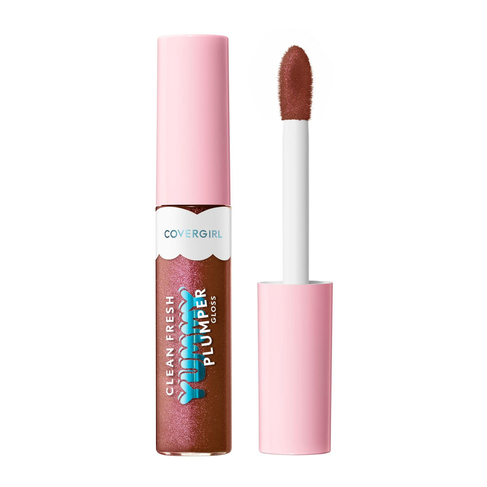 Covergirl front tube showing shade and glossy finish benefit