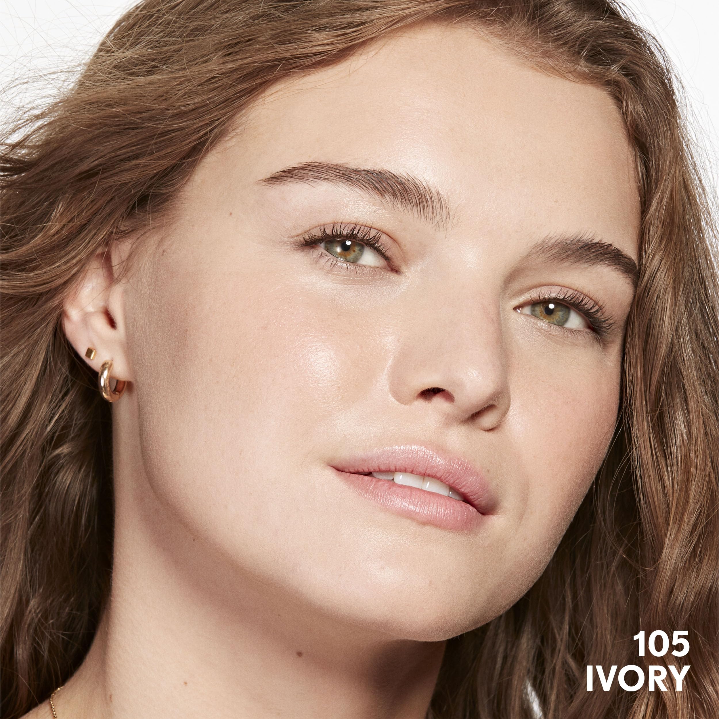 COVERGIRL before and after side-by-side showing visible tone evening benefit