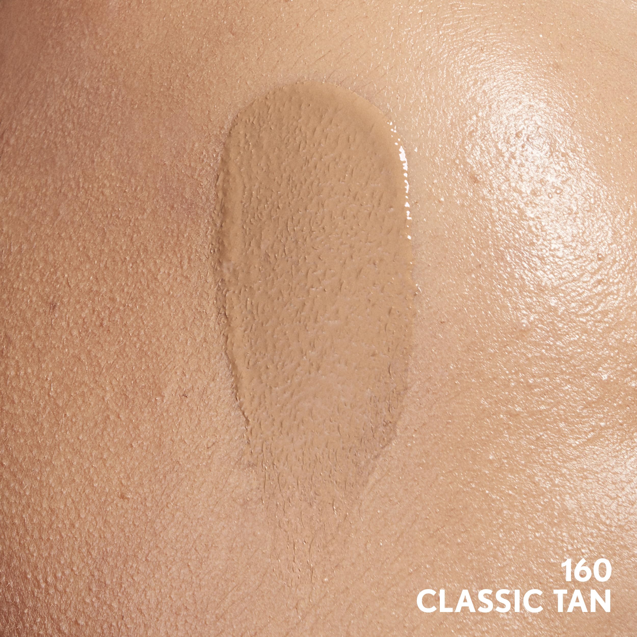 COVERGIRL applying foundation to hand for quick coverage demonstration benefit