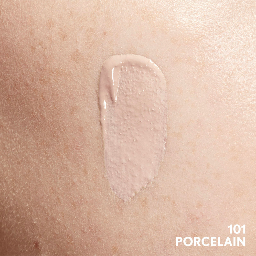 COVERGIRL porcelain shade dispensed on skin showing true color payoff