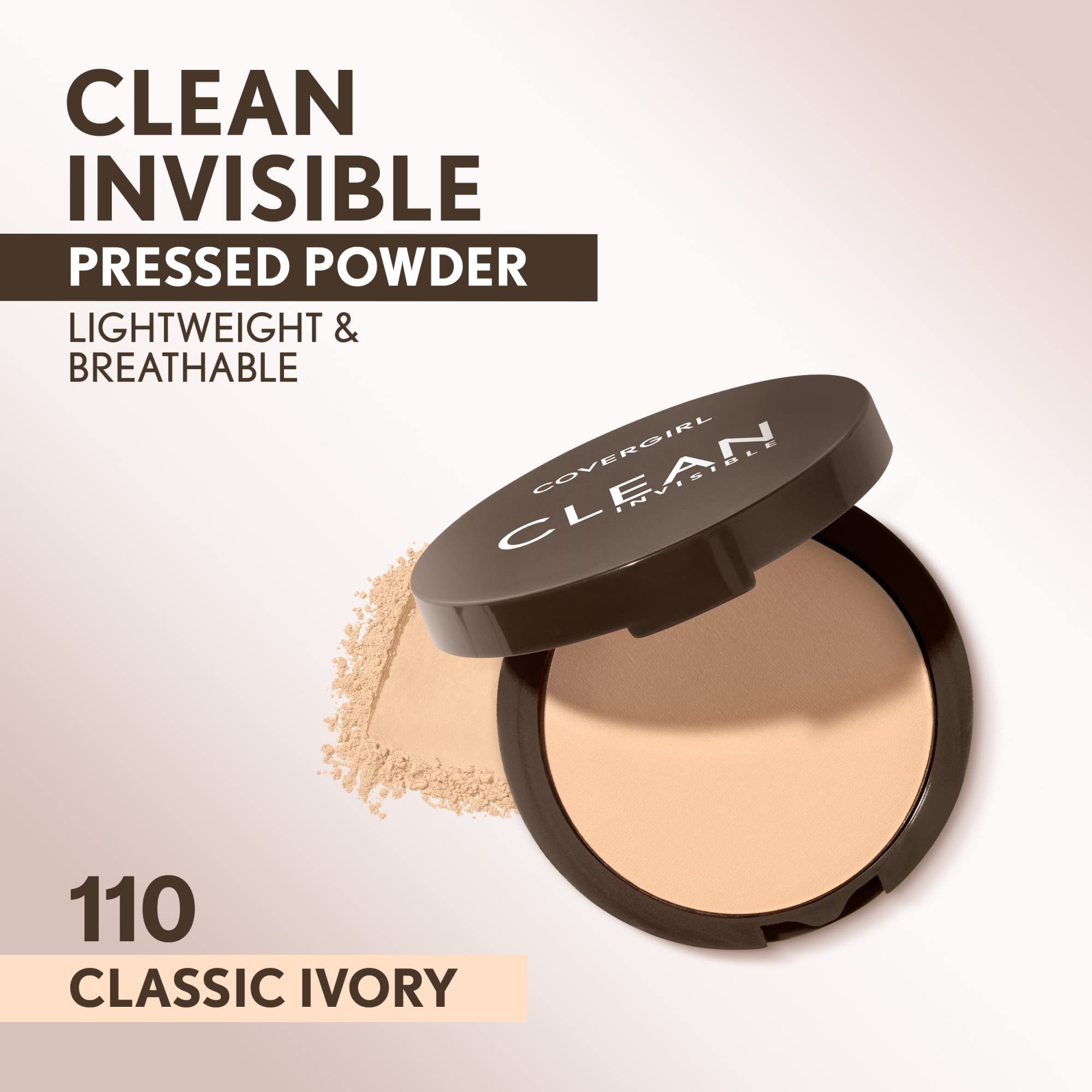 COVERGIRL open powder with puff and mirror for easy on-the-go touch-ups and convenience