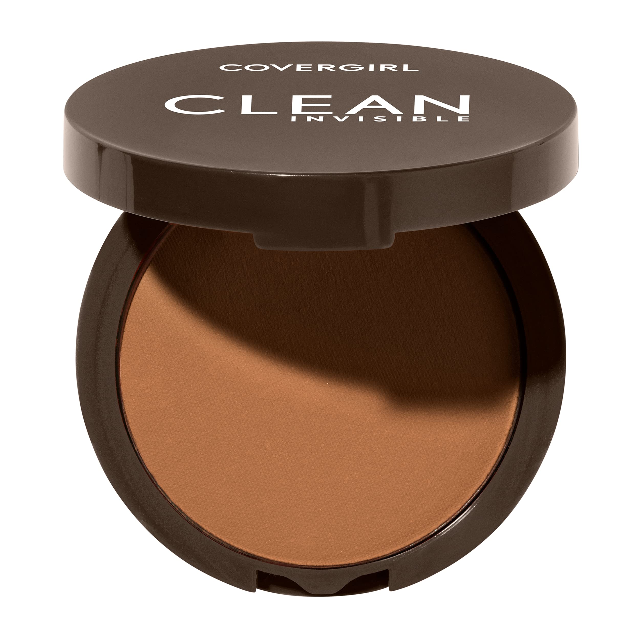 COVERGIRL compact front view showing tawny shade and sleek packaging benefit travel-ready