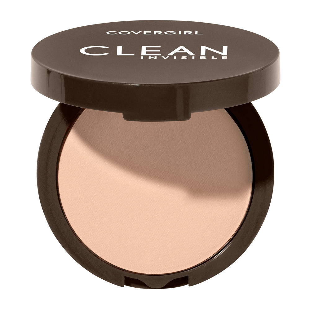 COVERGIRL compact front showing clean minimalist branding and portable design benefit