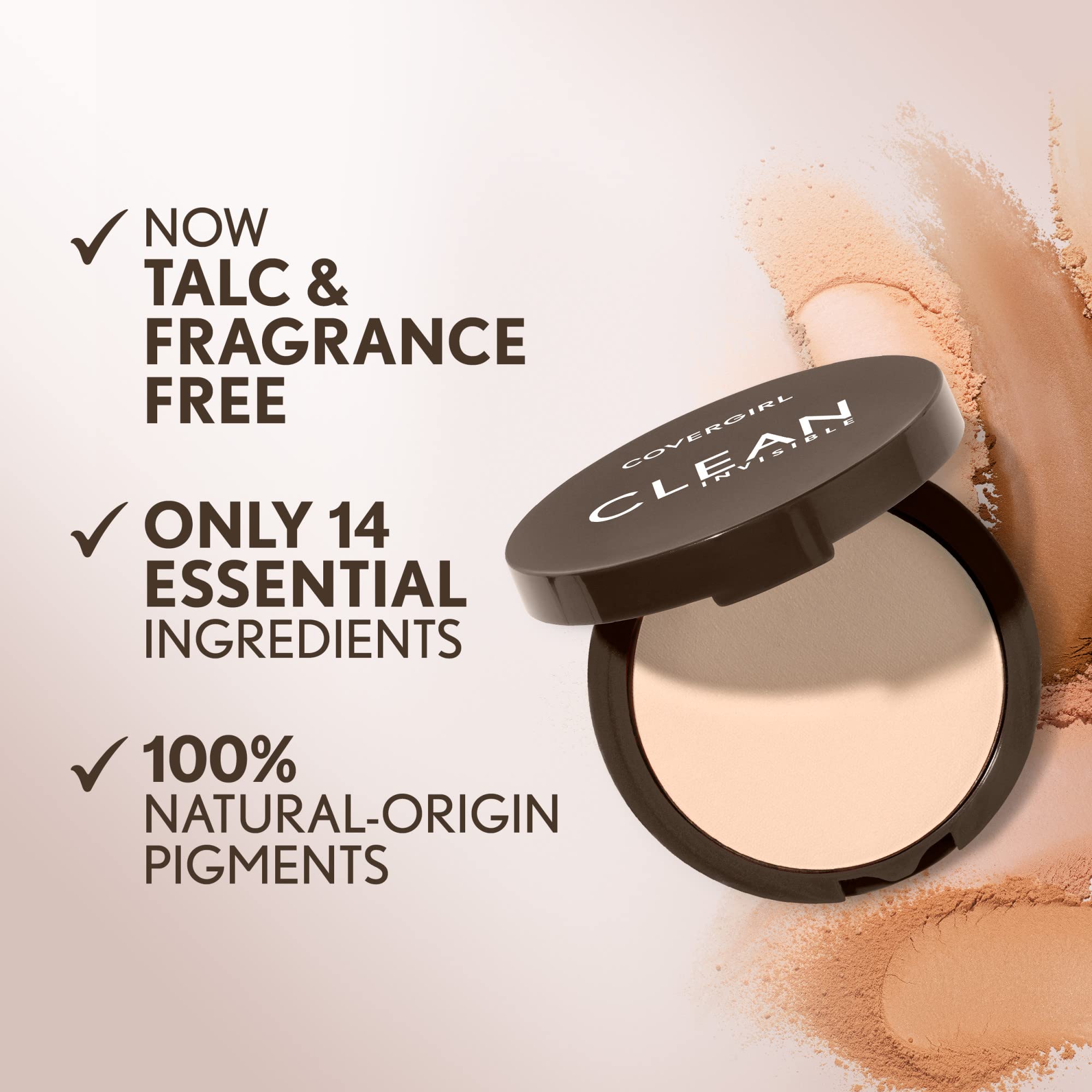 COVERGIRL compact inside a purse showing travel-friendly size and convenience benefit