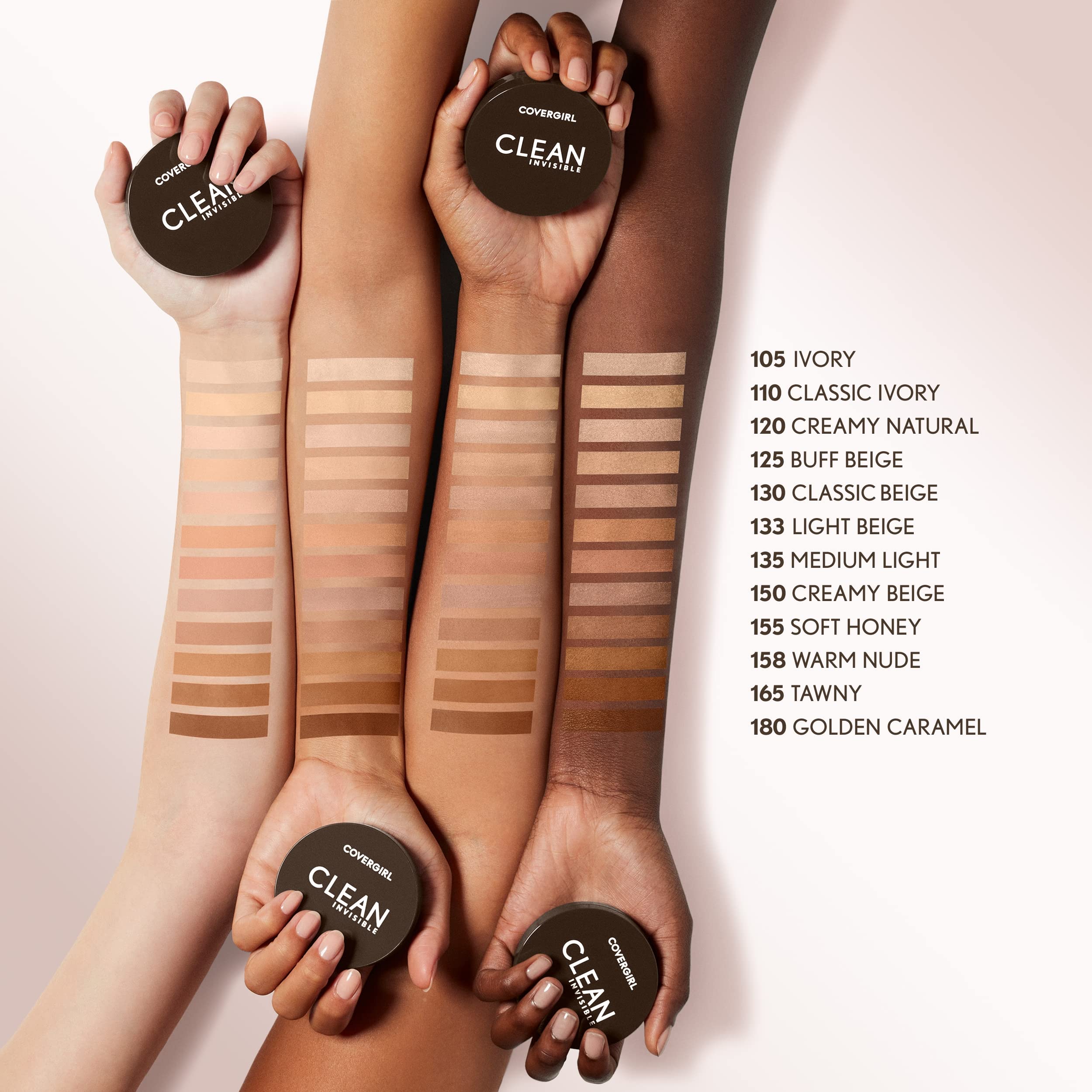 COVERGIRL compact open to reveal mirror and powder for on-the-go convenience