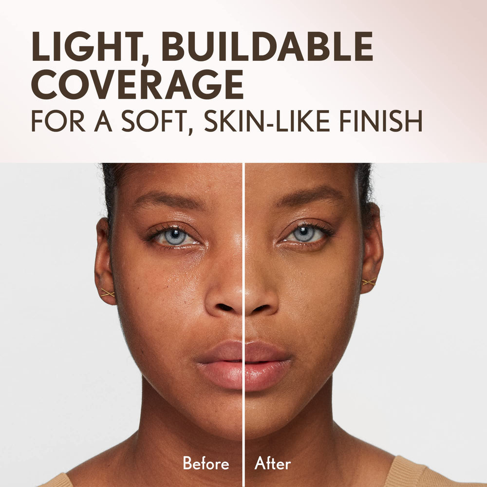 COVERGIRL swatches of Classic Tan 160 showing natural-origin pigments and blendability