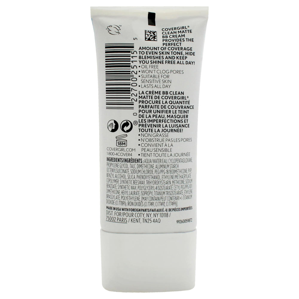 COVERGIRL cream texture swatch showing smooth matte blendability for even coverage