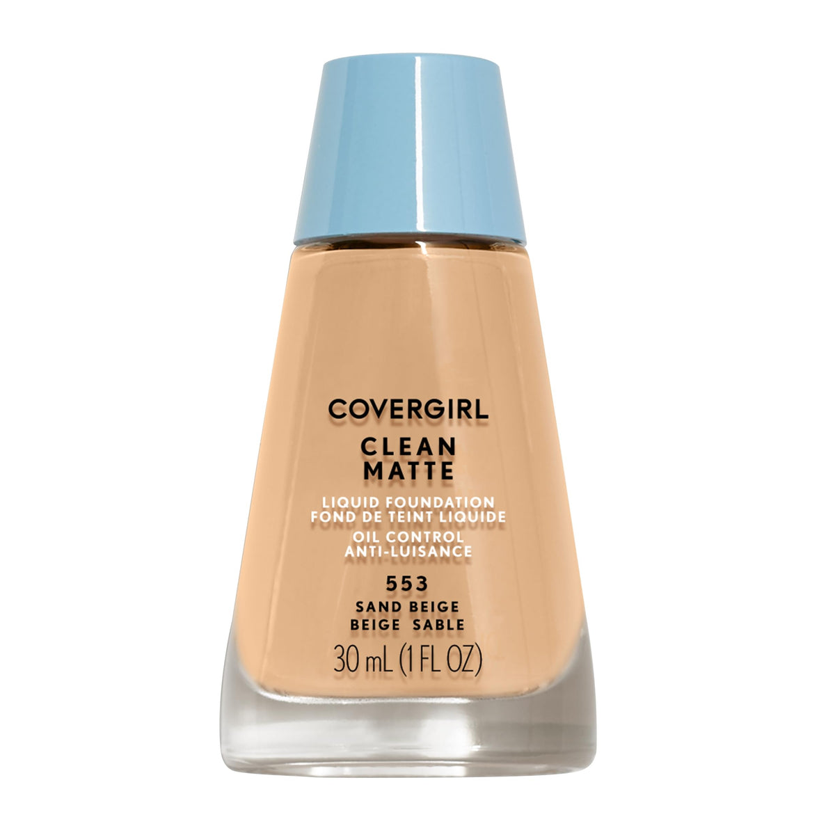 COVERGIRL front bottle view showing product and shade for quick identification