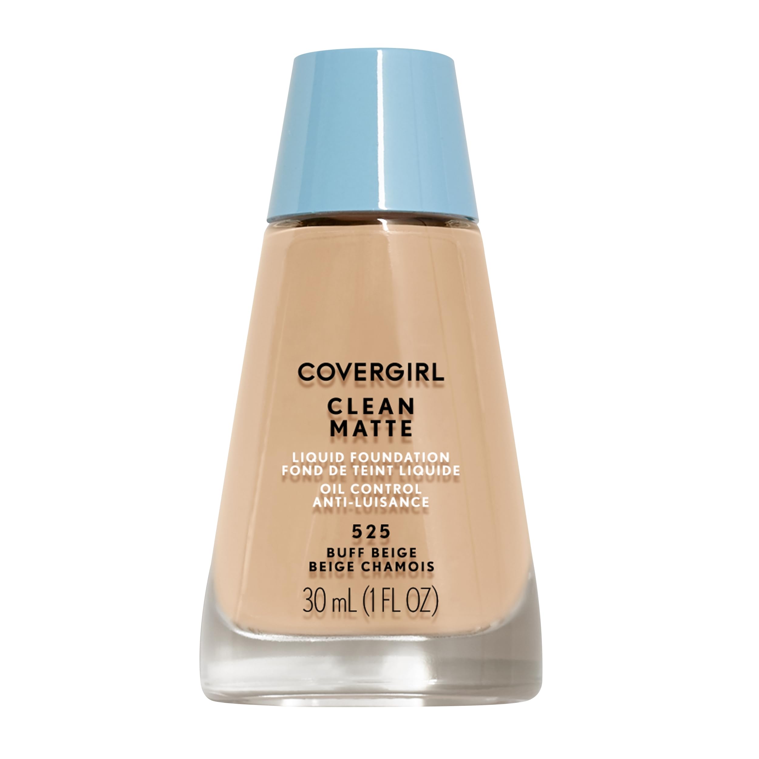 COVERGIRL front bottle showing compact matte foundation packaging and easy storage