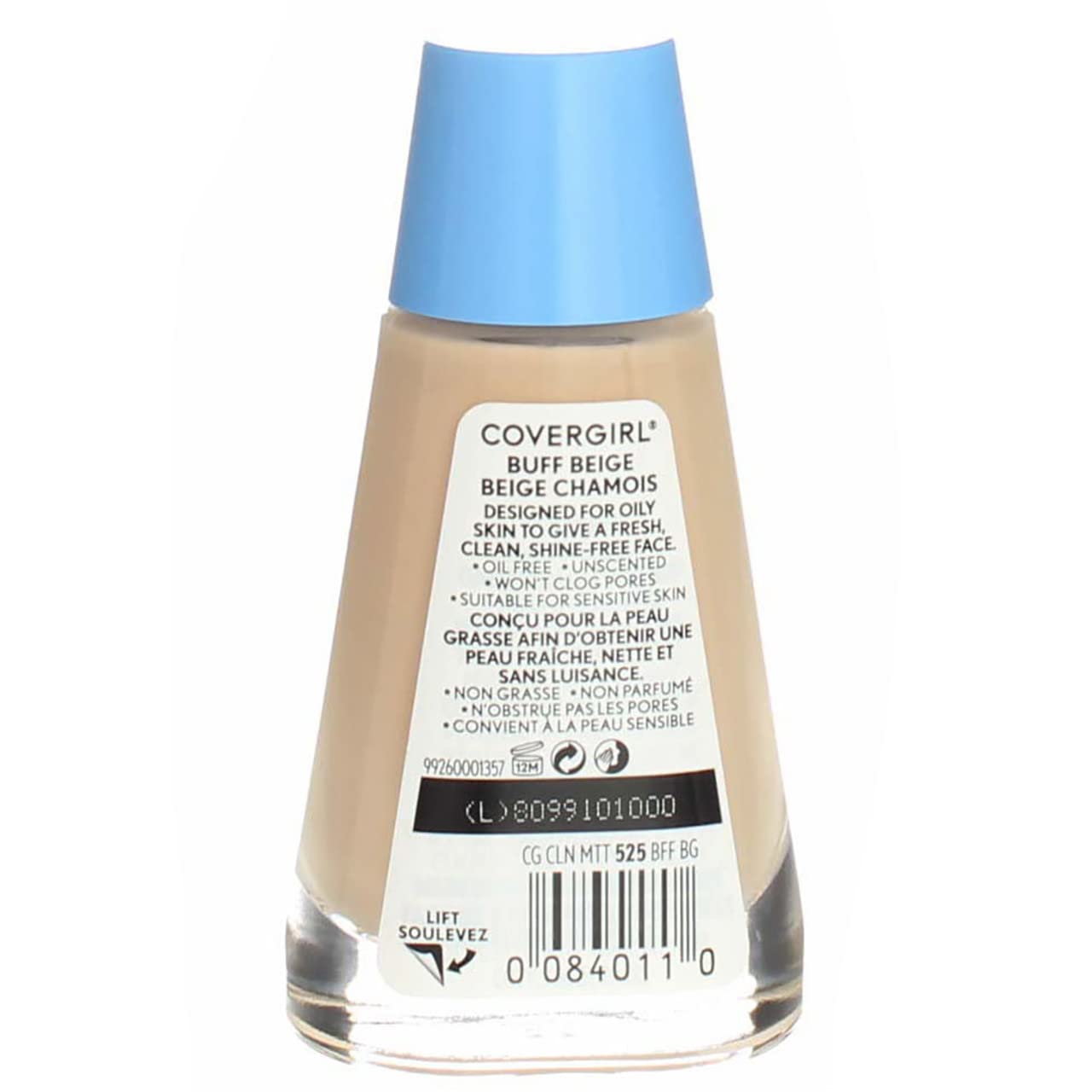 COVERGIRL applied with brush showing smooth application and even tone