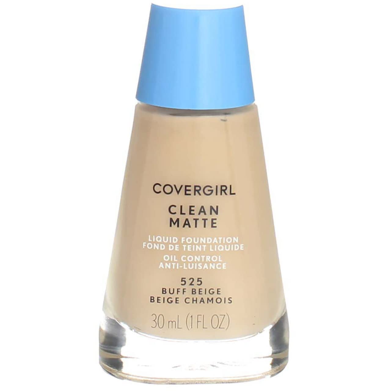 COVERGIRL pump and cap detail for controlled dispense and no-mess use