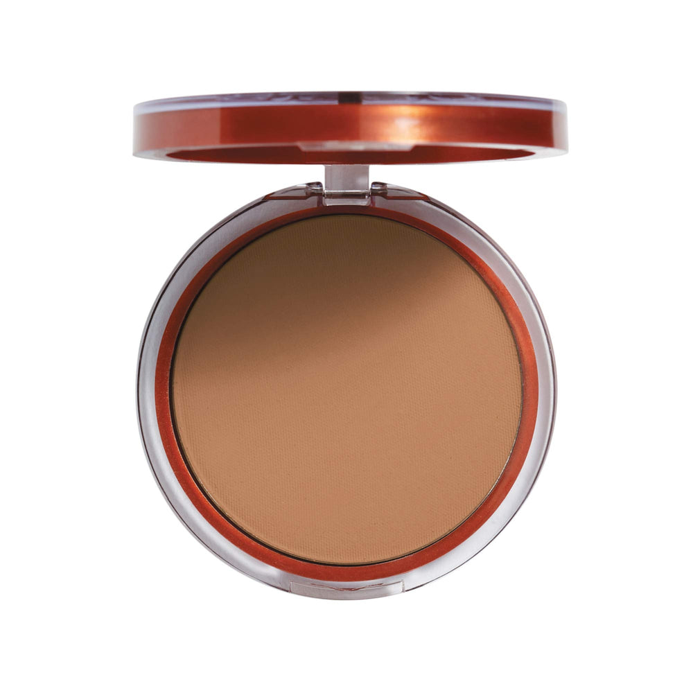COVERGIRL clean pressed powder open pan revealing tawny shade for natural finish