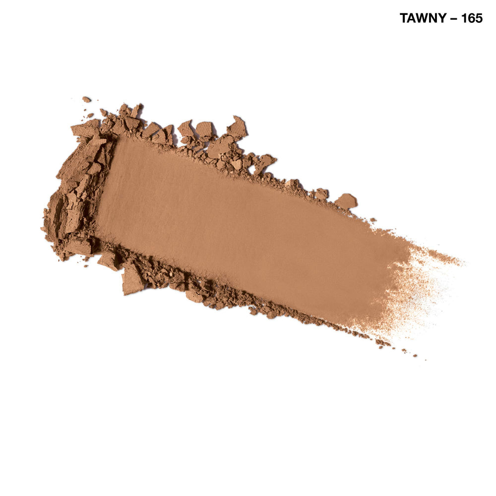 COVERGIRL clean pressed powder texture close-up showing smooth, lightweight formula