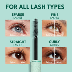 COVERGIRL applying Cleantopia on model lashes showing immediate lift and length for natural enhancement