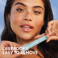 COVERGIRL cleantopia next to contact lenses indicating eye-safety