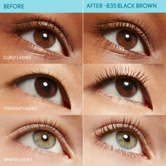 COVERGIRL cleantopia mascara texture swatch demonstrating smooth buildability