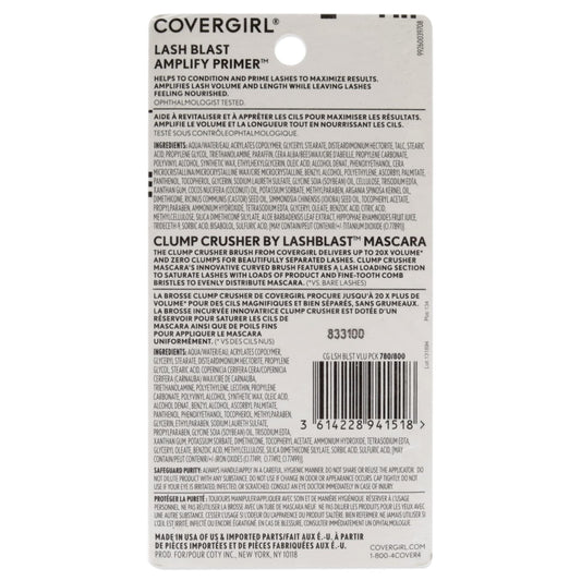 COVERGIRL close-up of double-sided brush and primer texture highlighting easy clump-free application