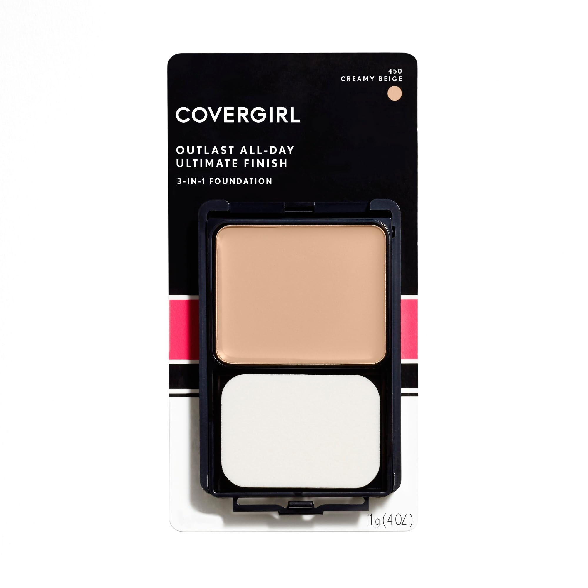 COVERGIRL compact front view showing Creamy Beige shade for easy selection