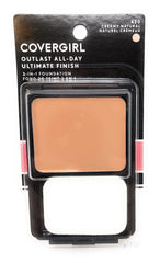 COVERGIRL compact front view showing Creamy Natural shade and sleek packaging benefit: easy storage